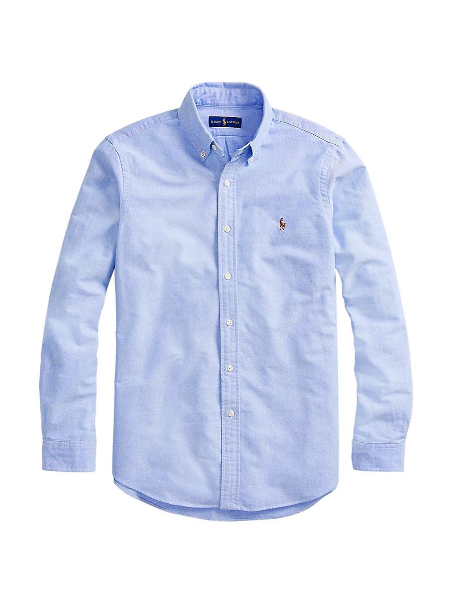 Polo Ralph Lauren Classic Fit Long Sleeve Cotton Oxford Button Down Shirt Product Image