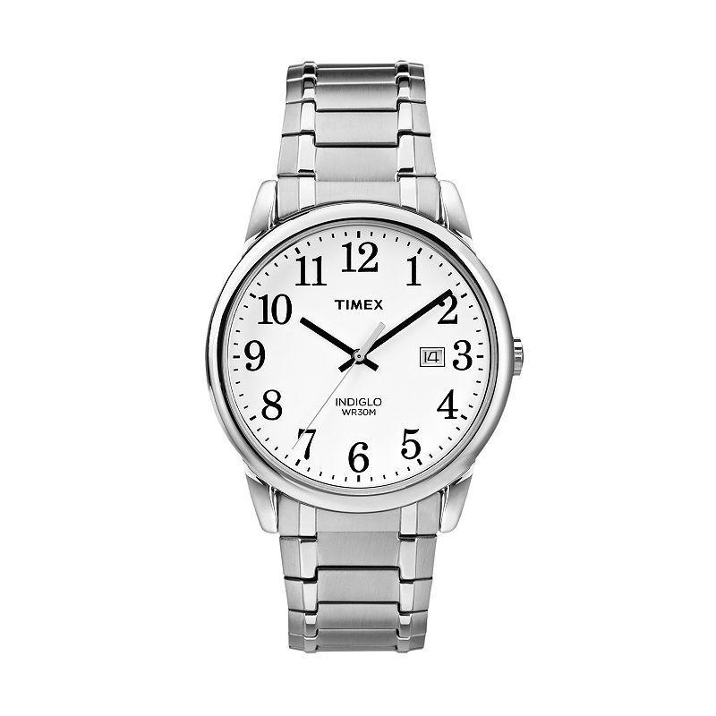 Timex® Men's Easy Reader Expansion Watch, Size: Medium, Silver Tone Product Image