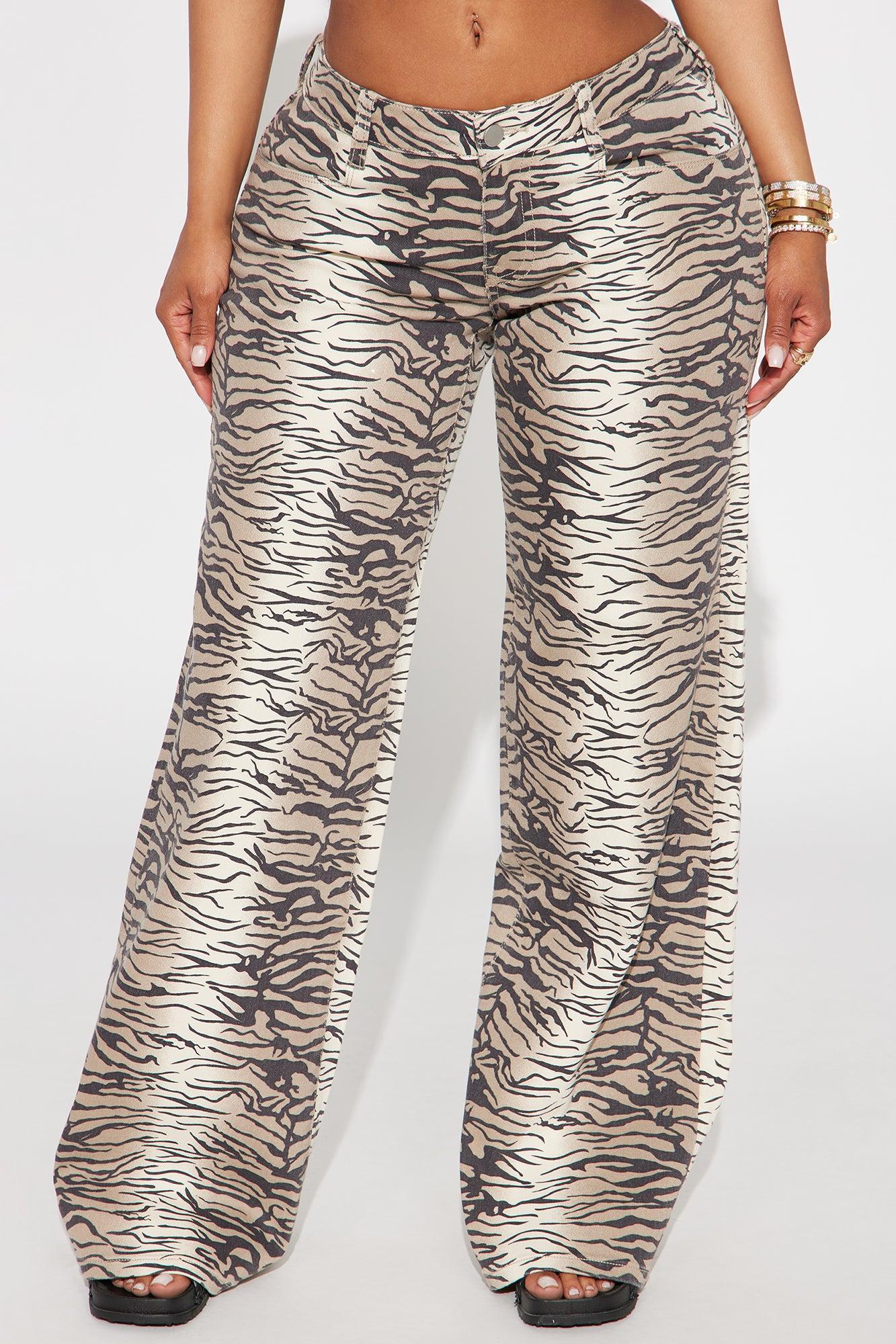 Unleash Your Wild Side Wide Leg Pant - Brown/combo Product Image