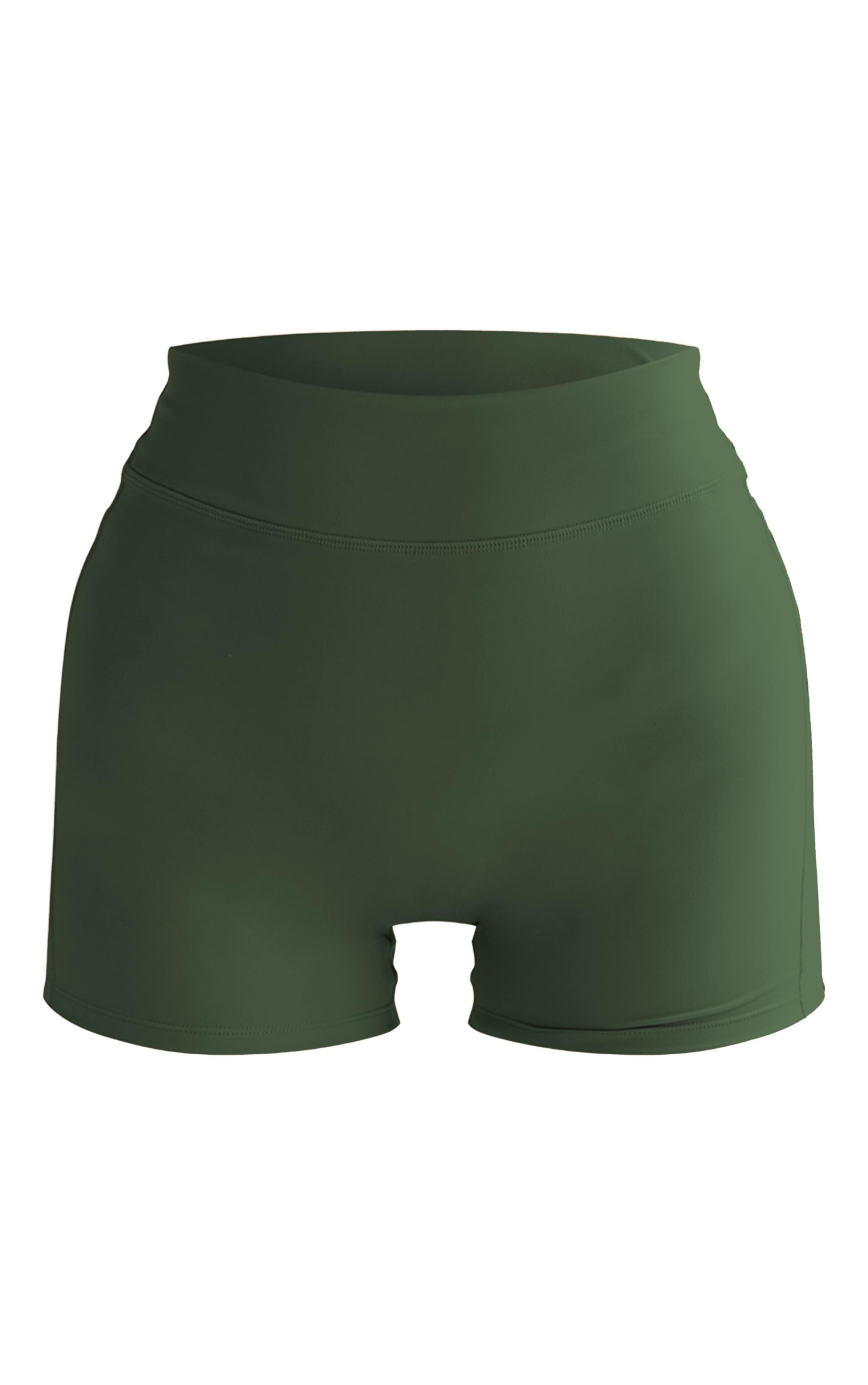Sea Green Snatched Sculpt Mini Shorts Product Image