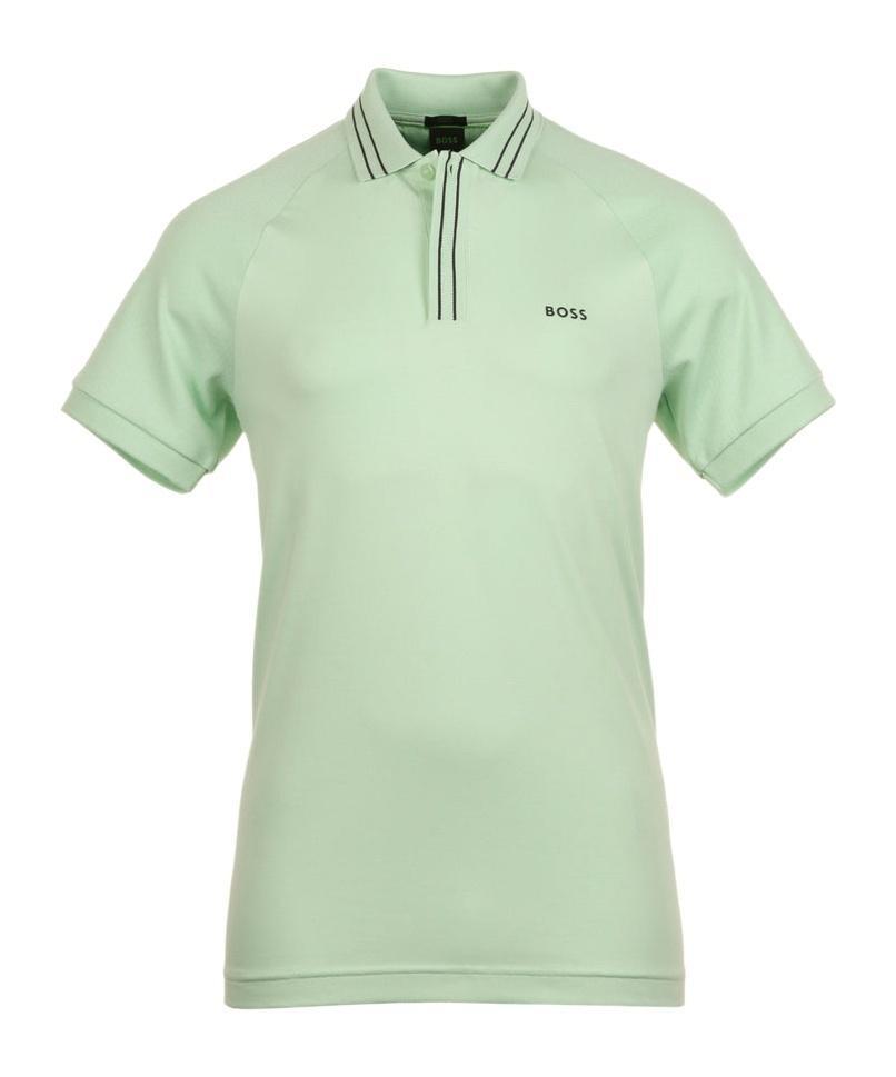 HUGO BOSS Short-sleeved Polo Shirt In Green Product Image