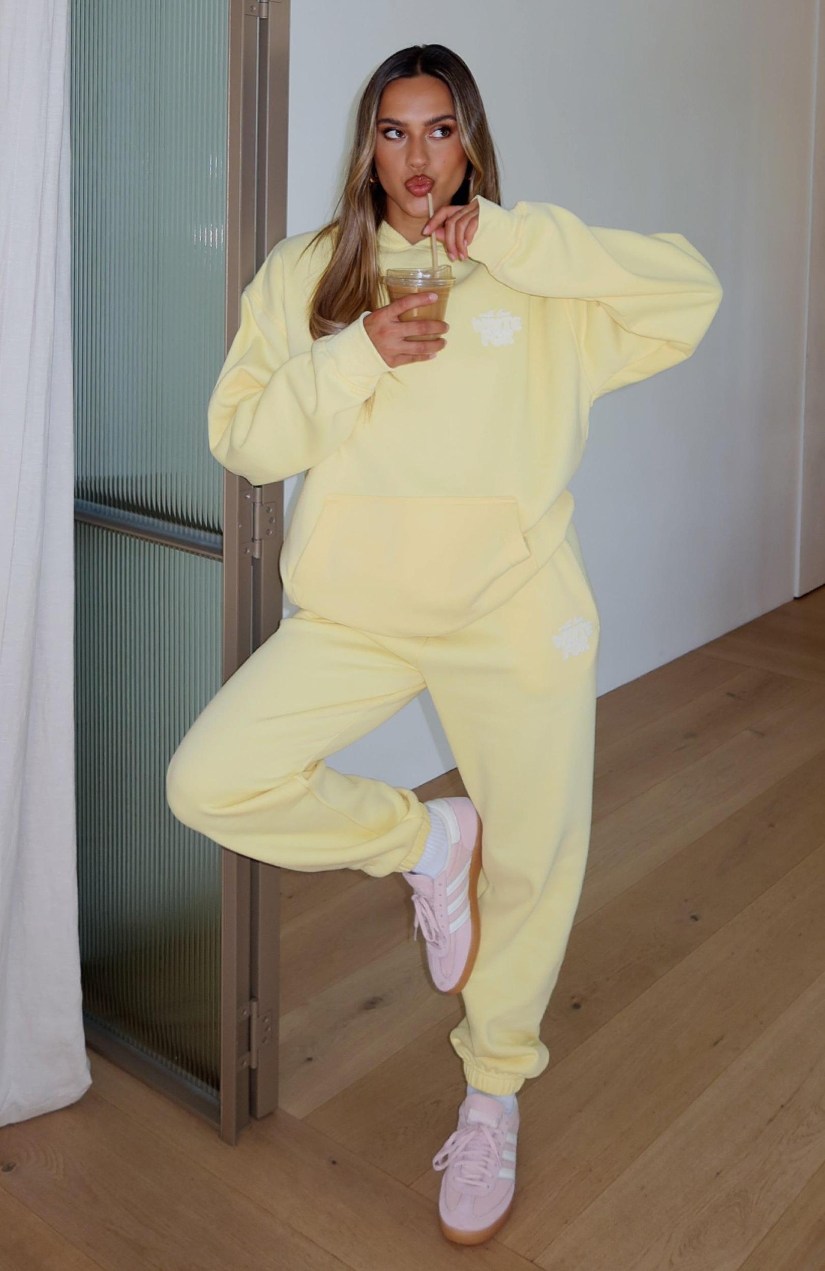 With Love Always Sweatpants Lemon Product Image
