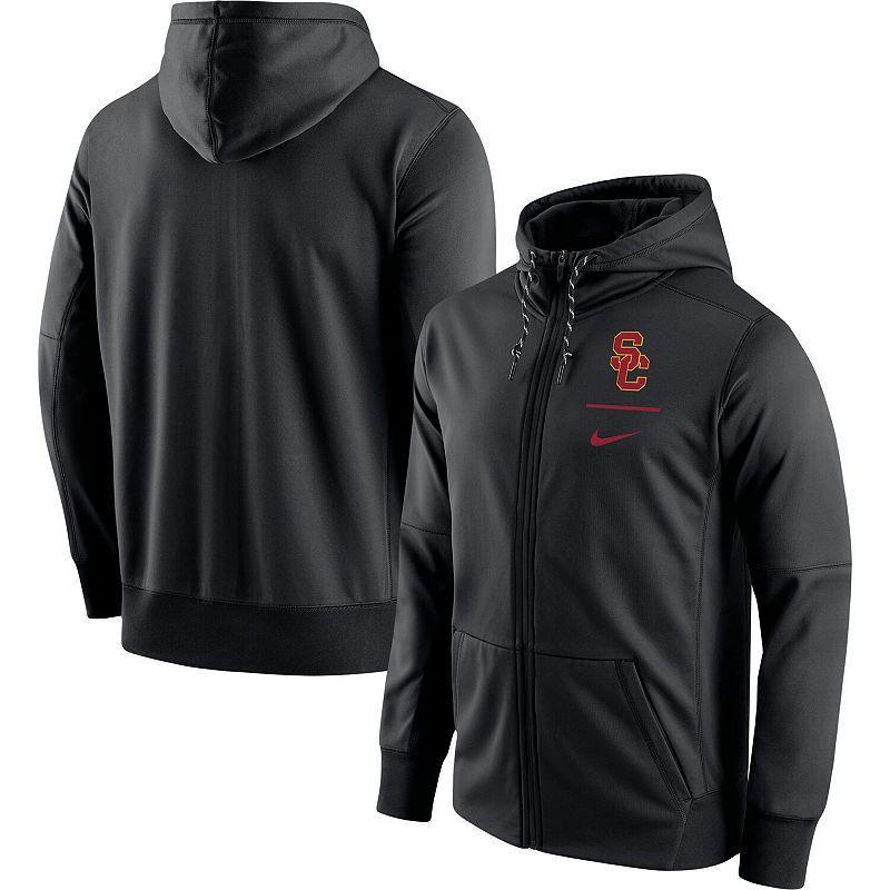 Men's Nike Heathered Gray Alabama Crimson Tide Throwback Primary Logo Stack Performance Full-Zip Hoodie, Size: XL, Grey Product Image
