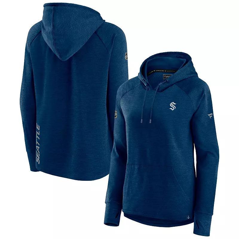 Women's Fanatics Branded  Heather Navy St. Louis Blues Authentic Pro Pullover Hoodie, Size: Large Product Image