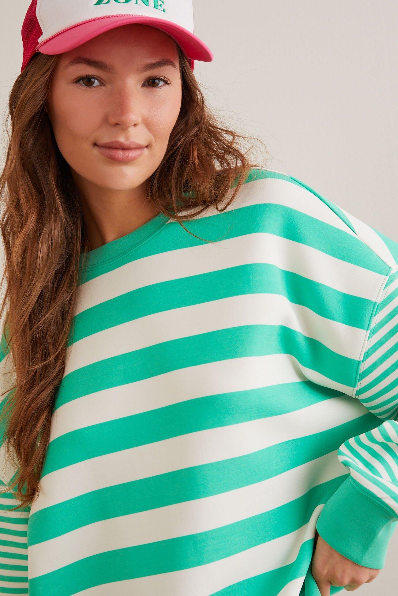 Supersoft Stripe Crewneck Product Image