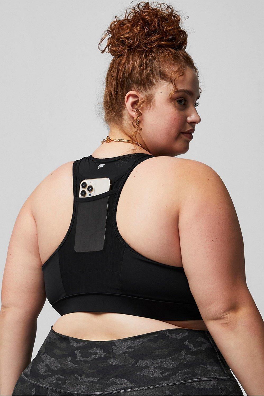 Fabletics Trinity High Impact Sports Bra Womens black Size L Product Image