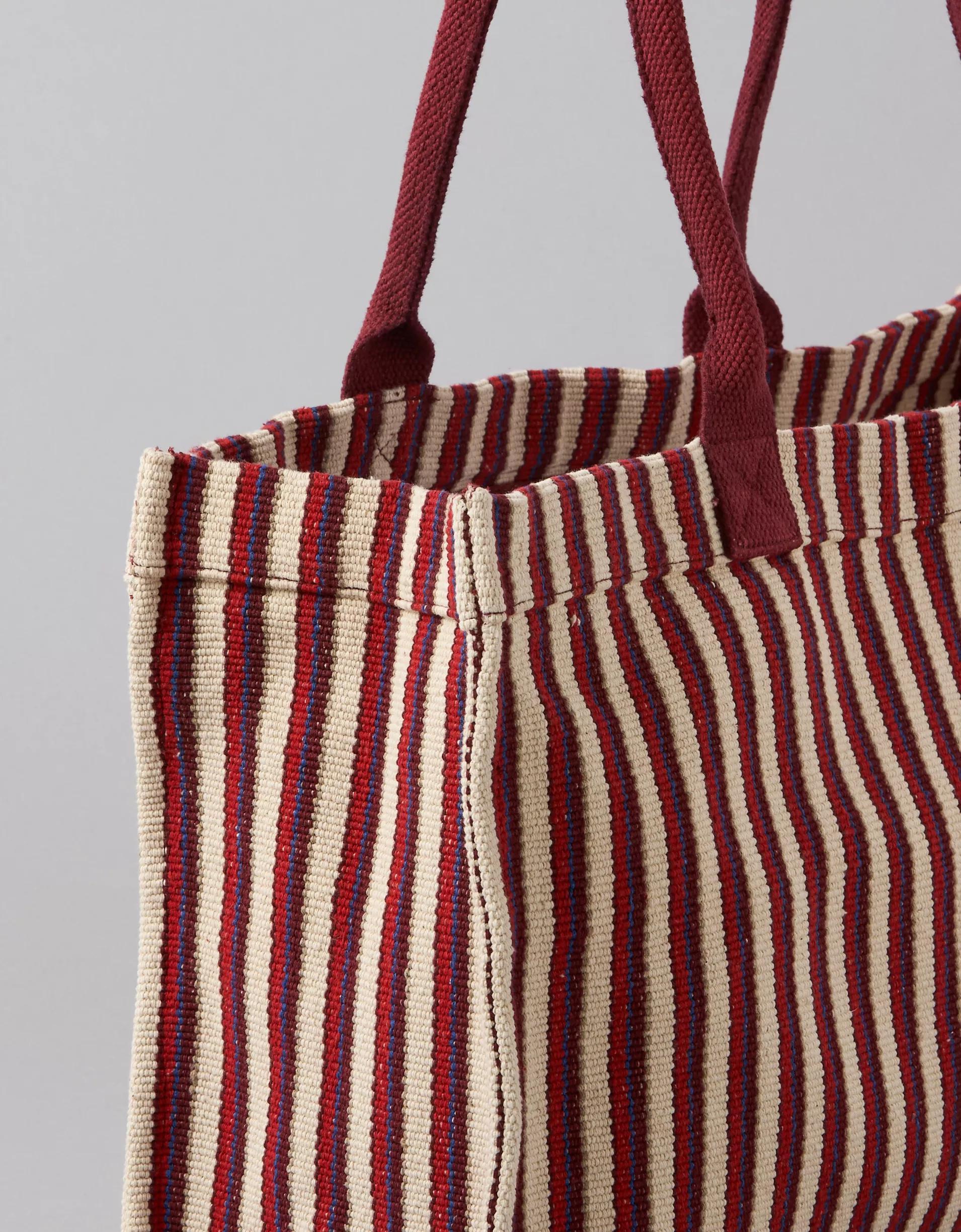 AE Oversized Striped Tote Bag Product Image