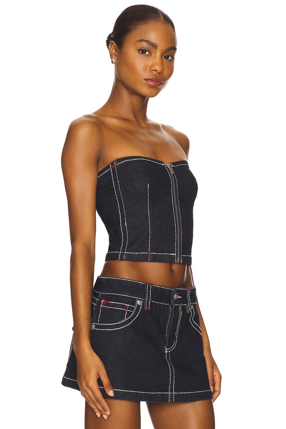 Cameron Denim Bustier Abrand Product Image