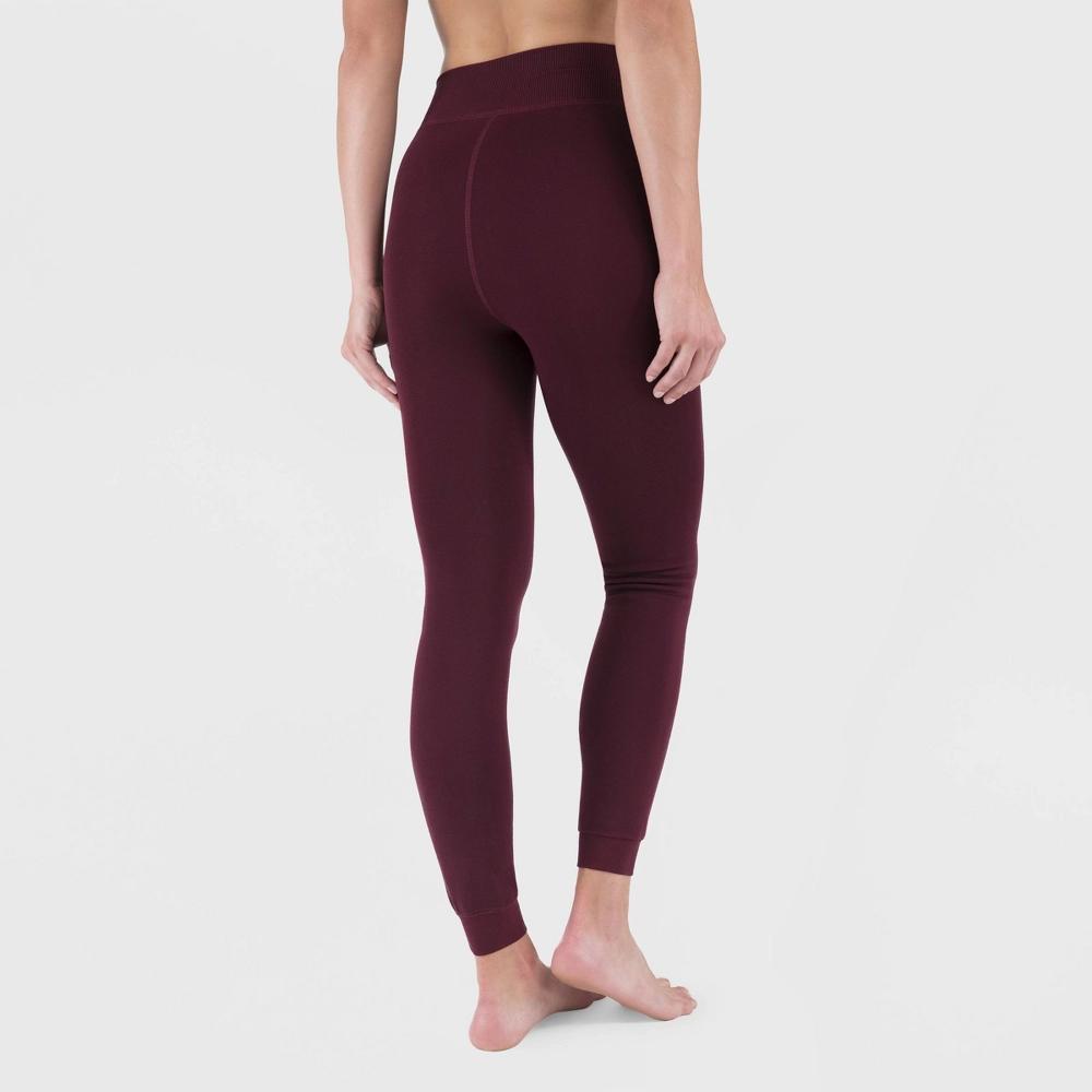 Wander by Hottotties Women's Velvet Lined Thermal Leggings - Black M Product Image