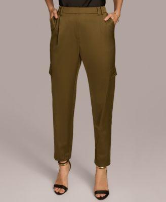 Donna Karan New York Womens Satin Cargo Pants Product Image