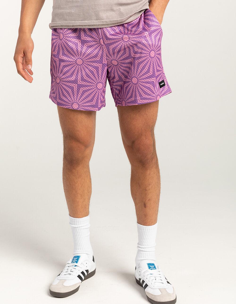 RSQ Mens 6" Mesh Shorts - RED COMBO Product Image