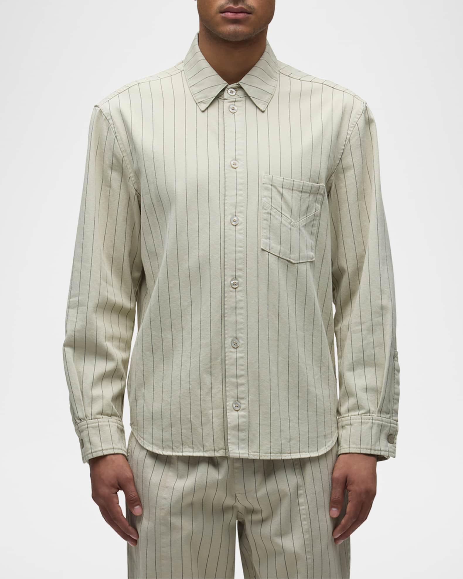 Men's Pinstripe Pocket Sport Shirt Product Image