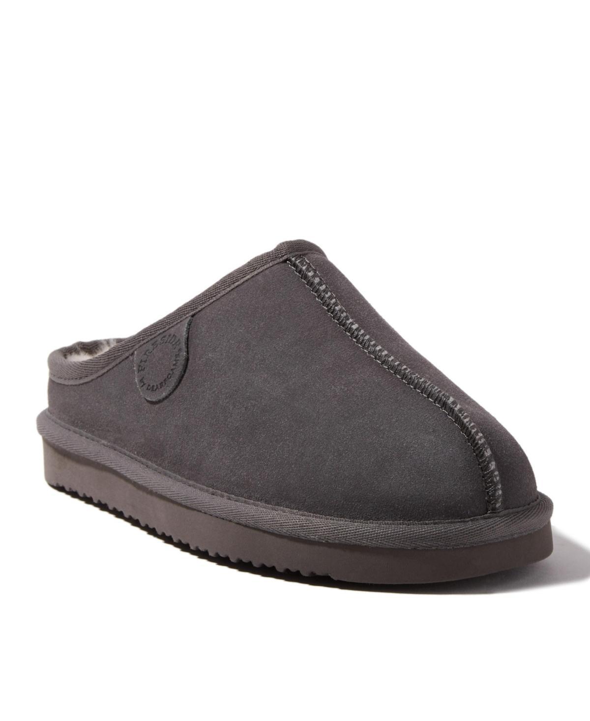 Women's Fireside By Dearfoams Greta Wool-Lined Clog Slippers, Size: 9, Black Product Image