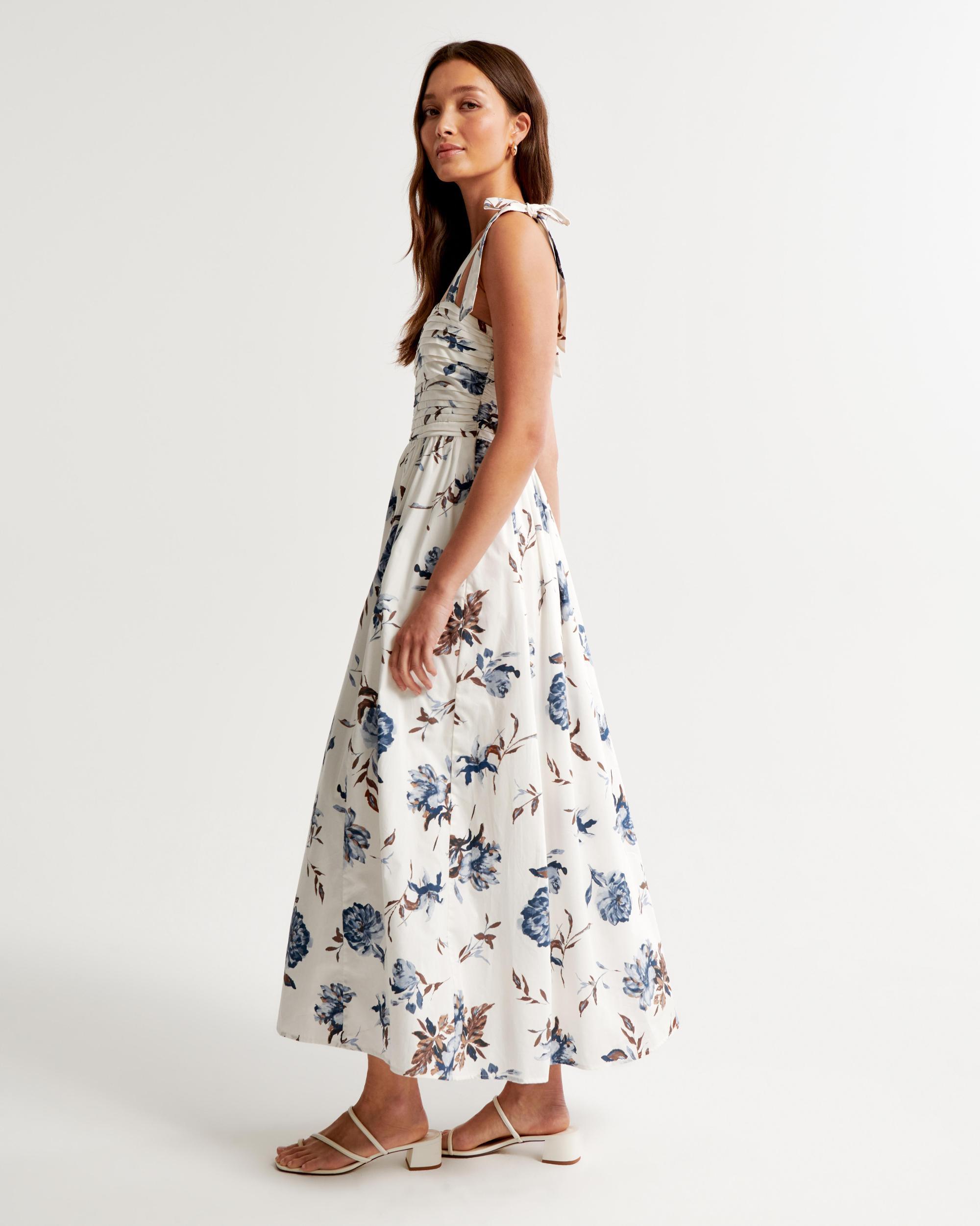 The A&F Emerson Tie-Strap Maxi Dress Product Image