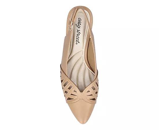 Easy Street Bizzy Women's Slingback Pumps, Size: 7 Wide, White Product Image