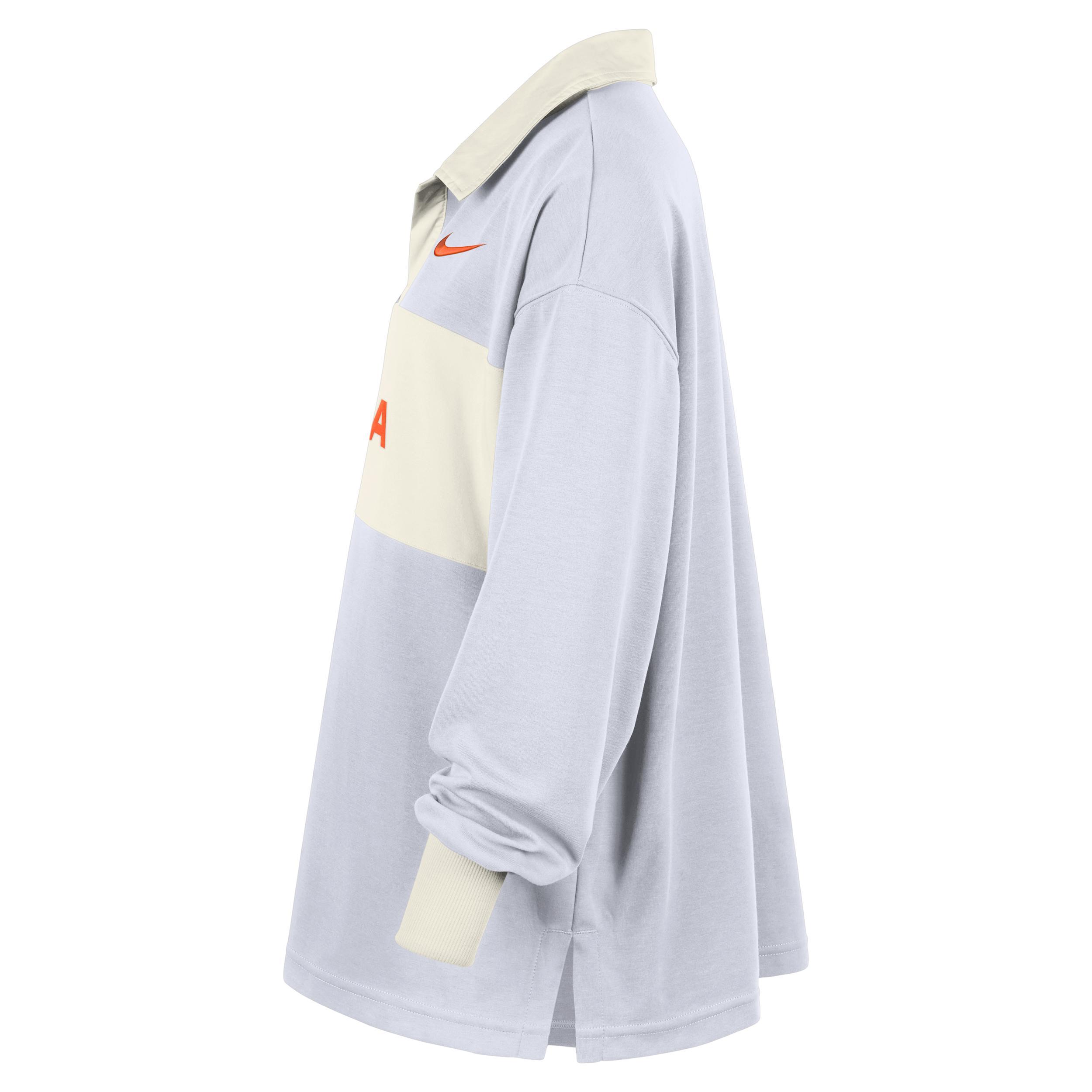 Team 13 Essential Nike Women's WNBA Oversized Long-Sleeve Polo Product Image