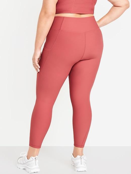 High-Waisted PowerSoft Rib Leggings Product Image