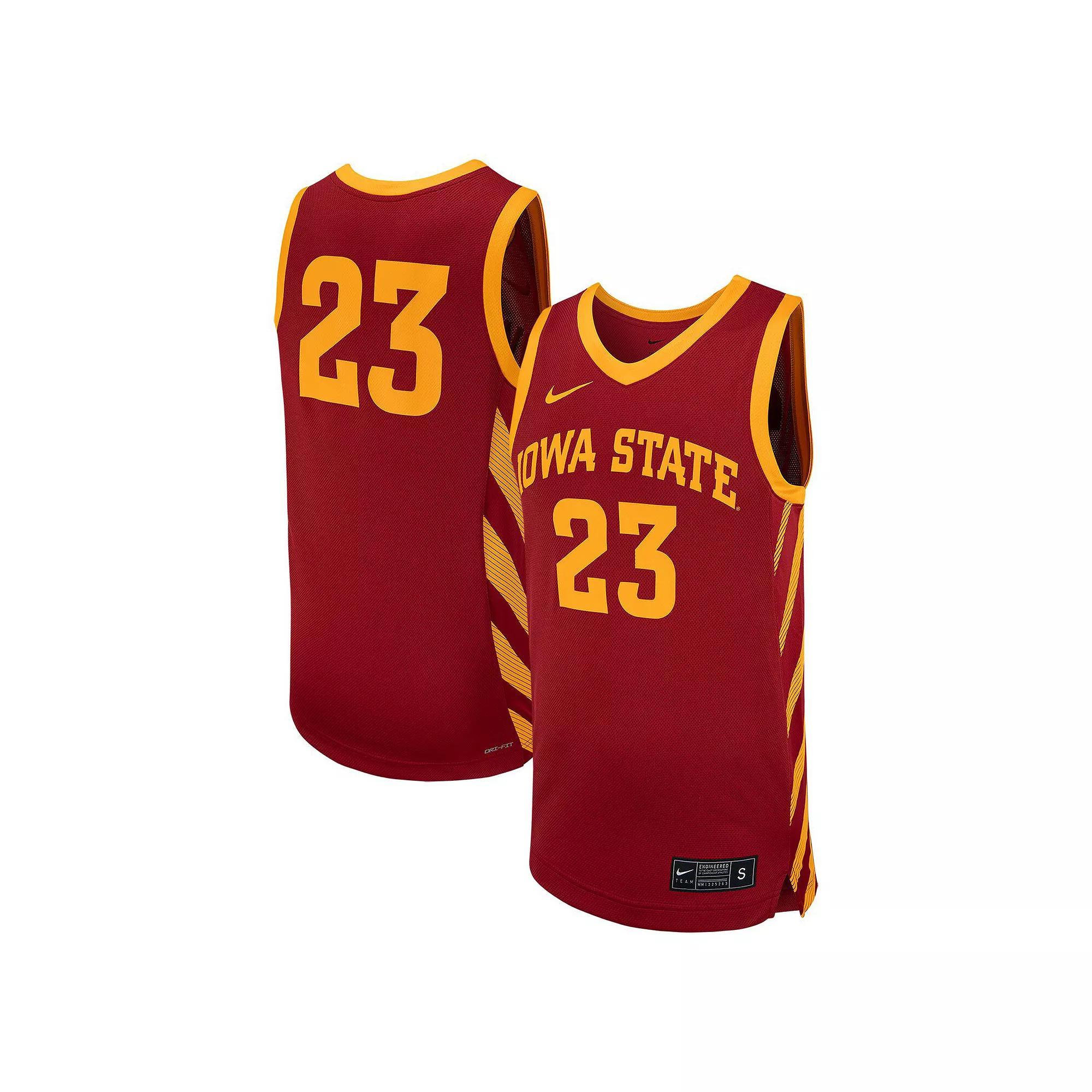 Mens Nike #23 Cardinal Iowa State Cyclones Replica Basketball Jersey Product Image
