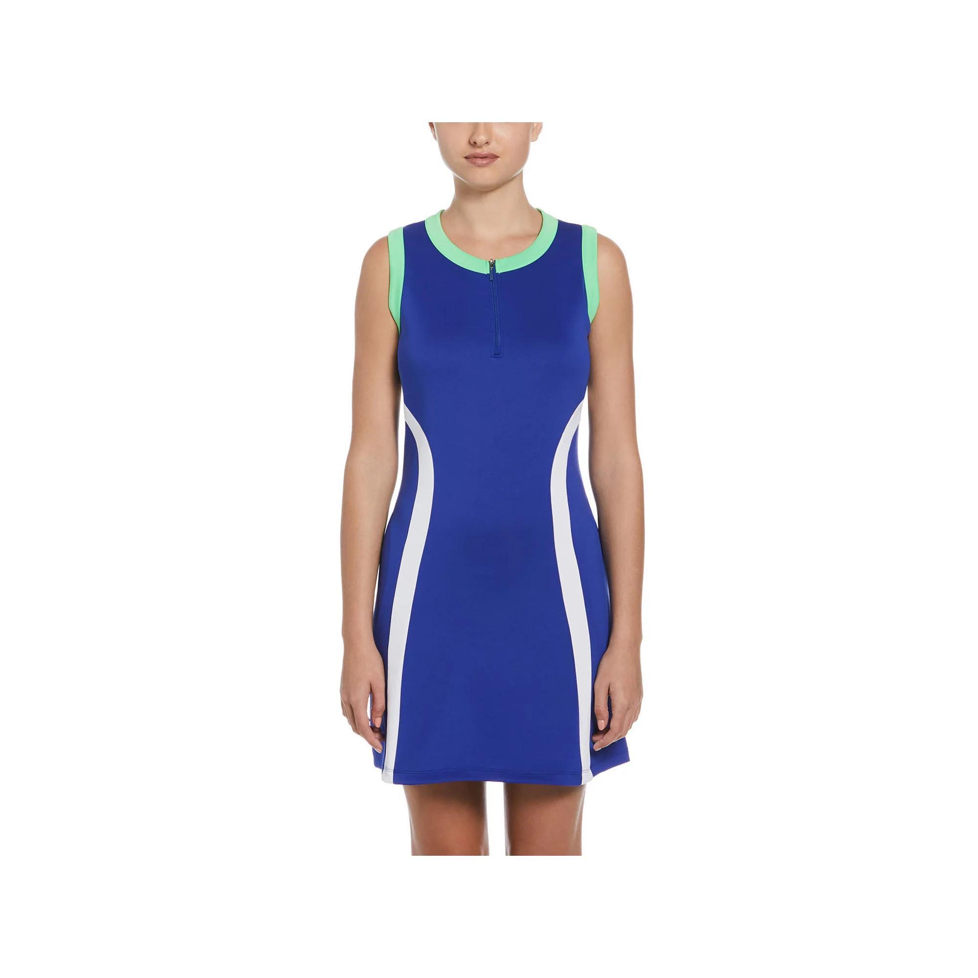 Women's Grand Slam Colorblock Sleeveless Flounce Golf Dress, Size: XS, Bluing Product Image