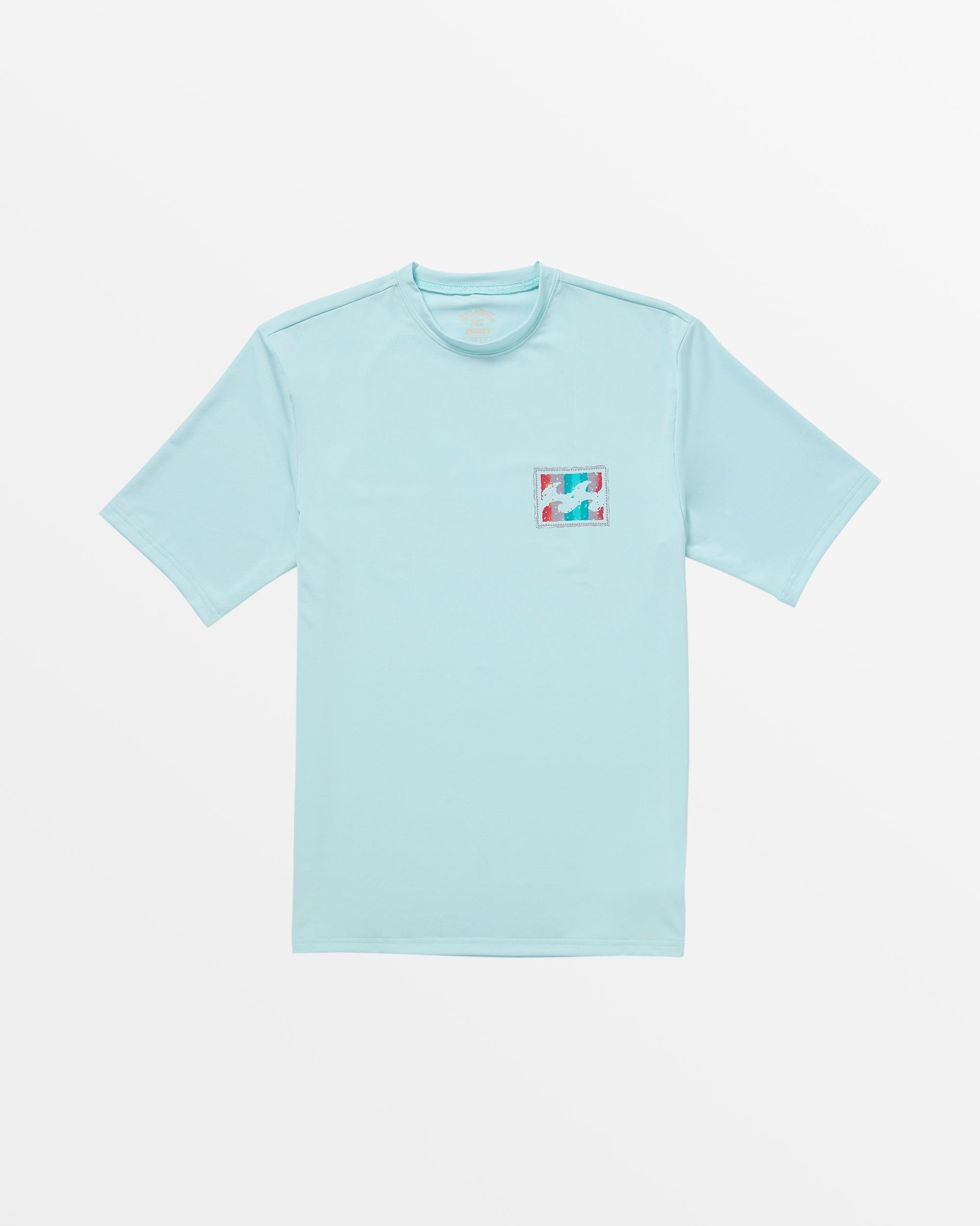 Classic Art Wave UPF 50 Short Sleeve Surf Tee - Coastal Blue Male Product Image
