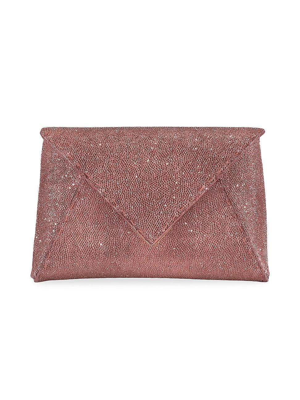 Womens Lee Pouchet Small Swarovski Rock Crystal with Gold Hardware Product Image