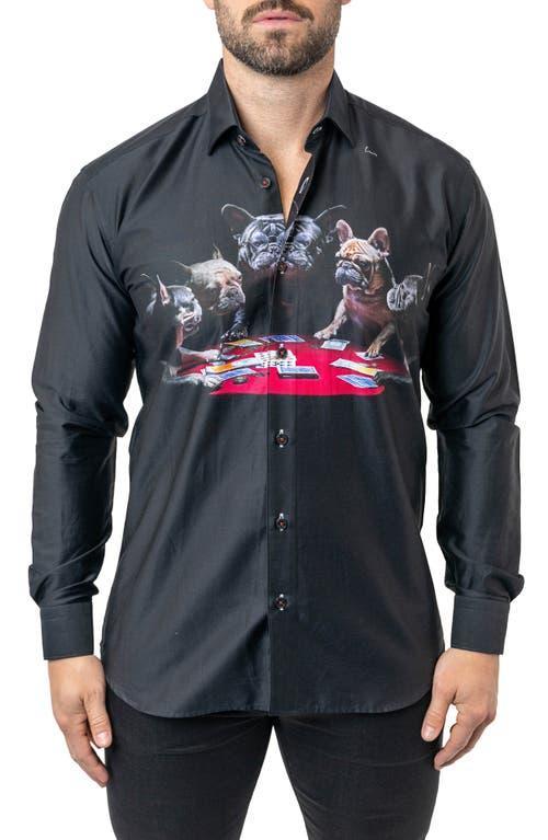 Mens Fibonacci Poker Dogs Dress Shirt Product Image