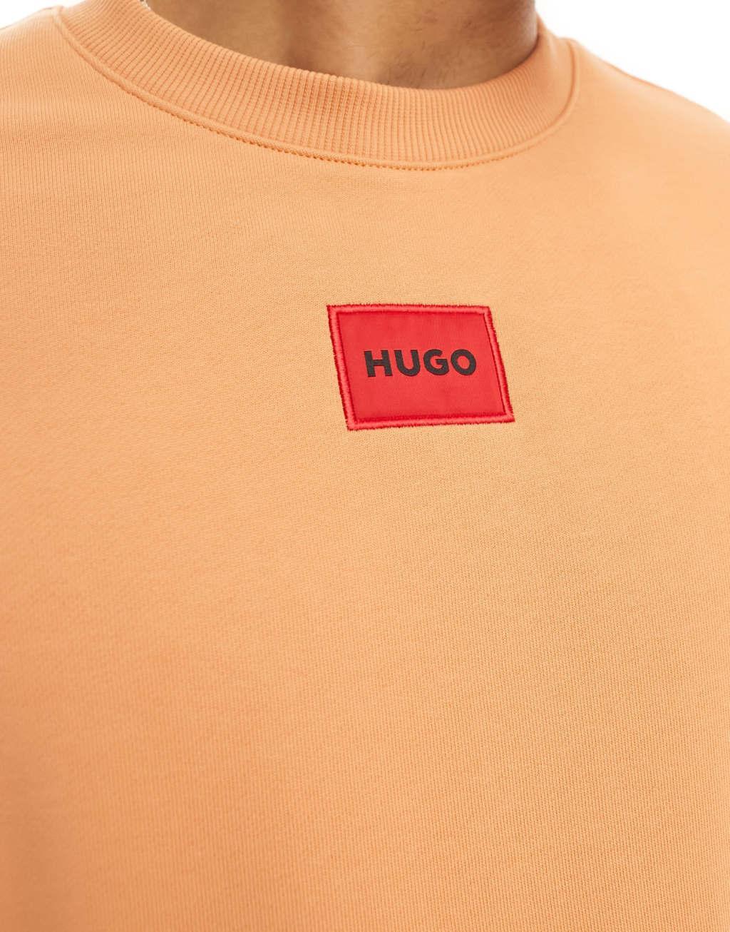 HUGO RED Diragol sweatshirt in orange Product Image
