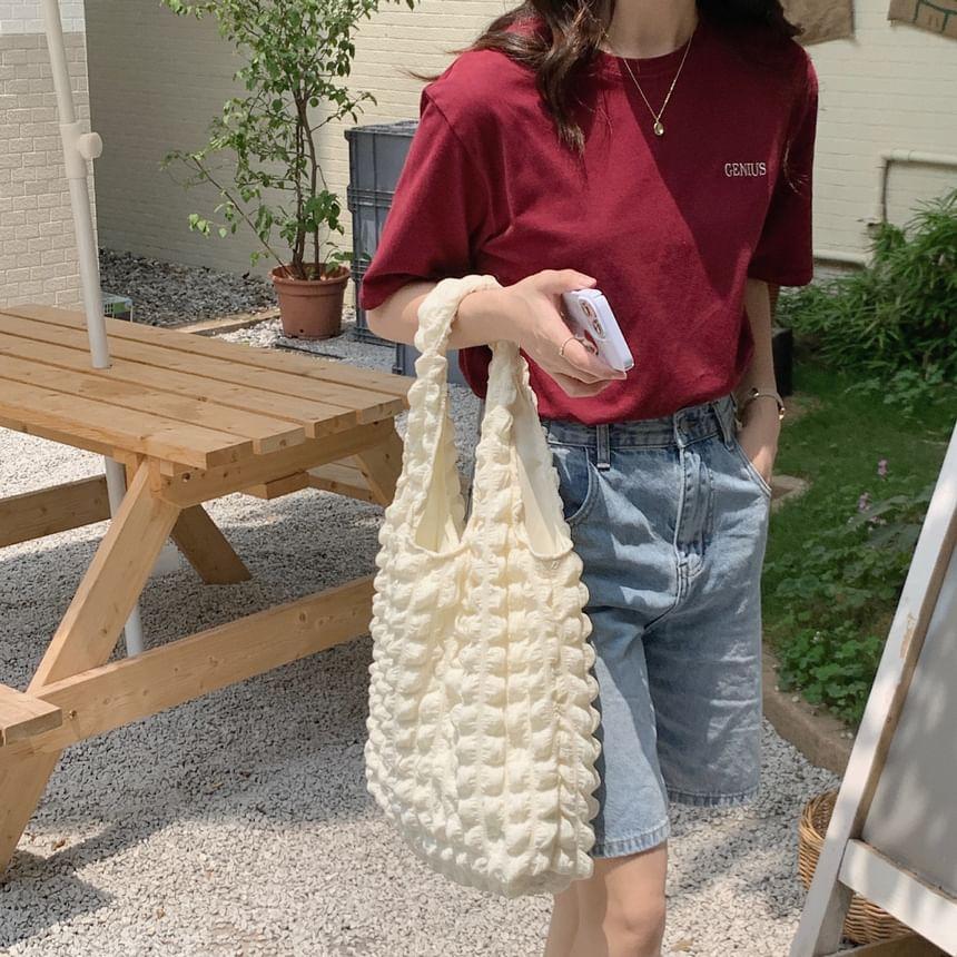 Puffed Plain Tote Bag Product Image
