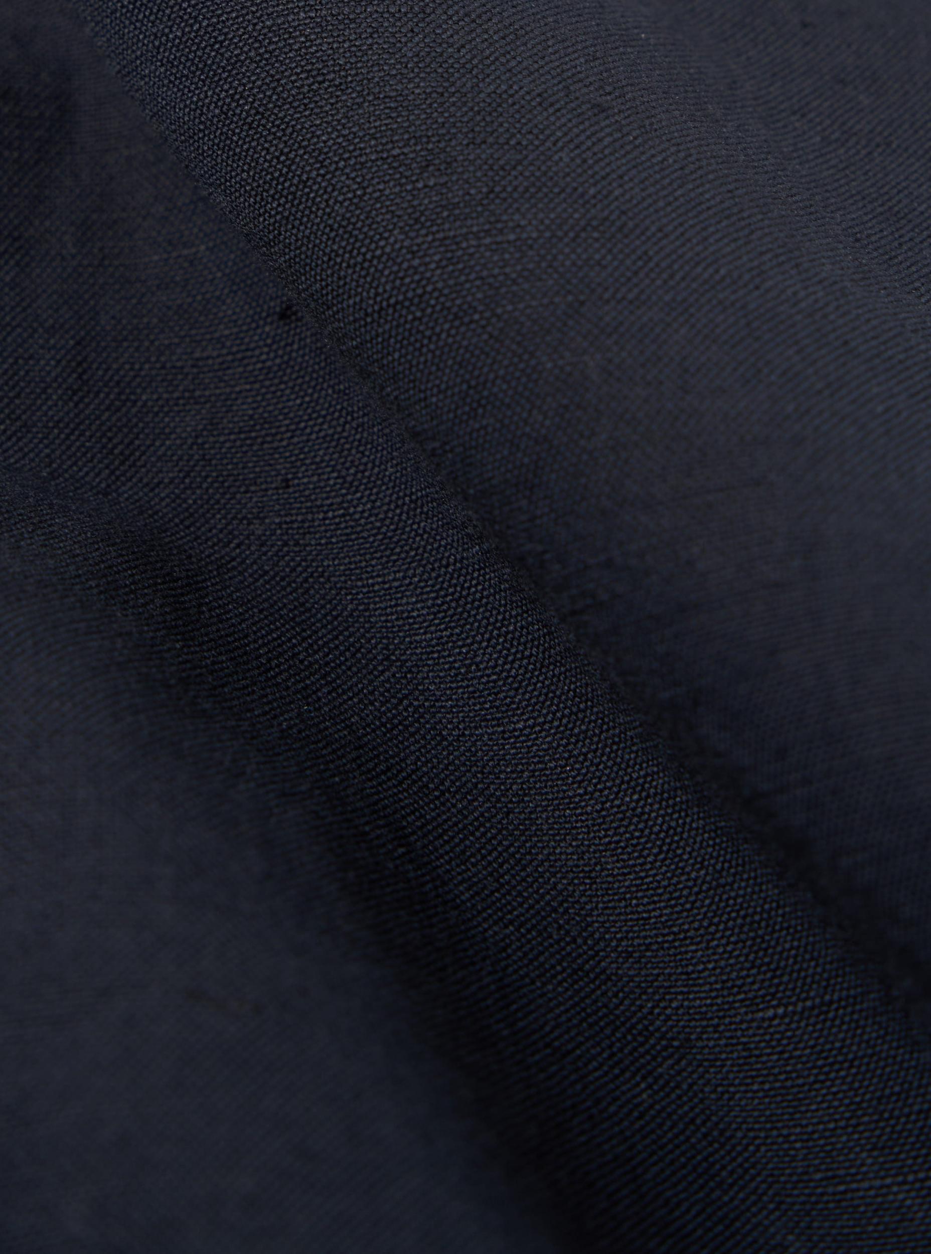 Universal Works Simple Short in Navy Linen Slub Weave Product Image