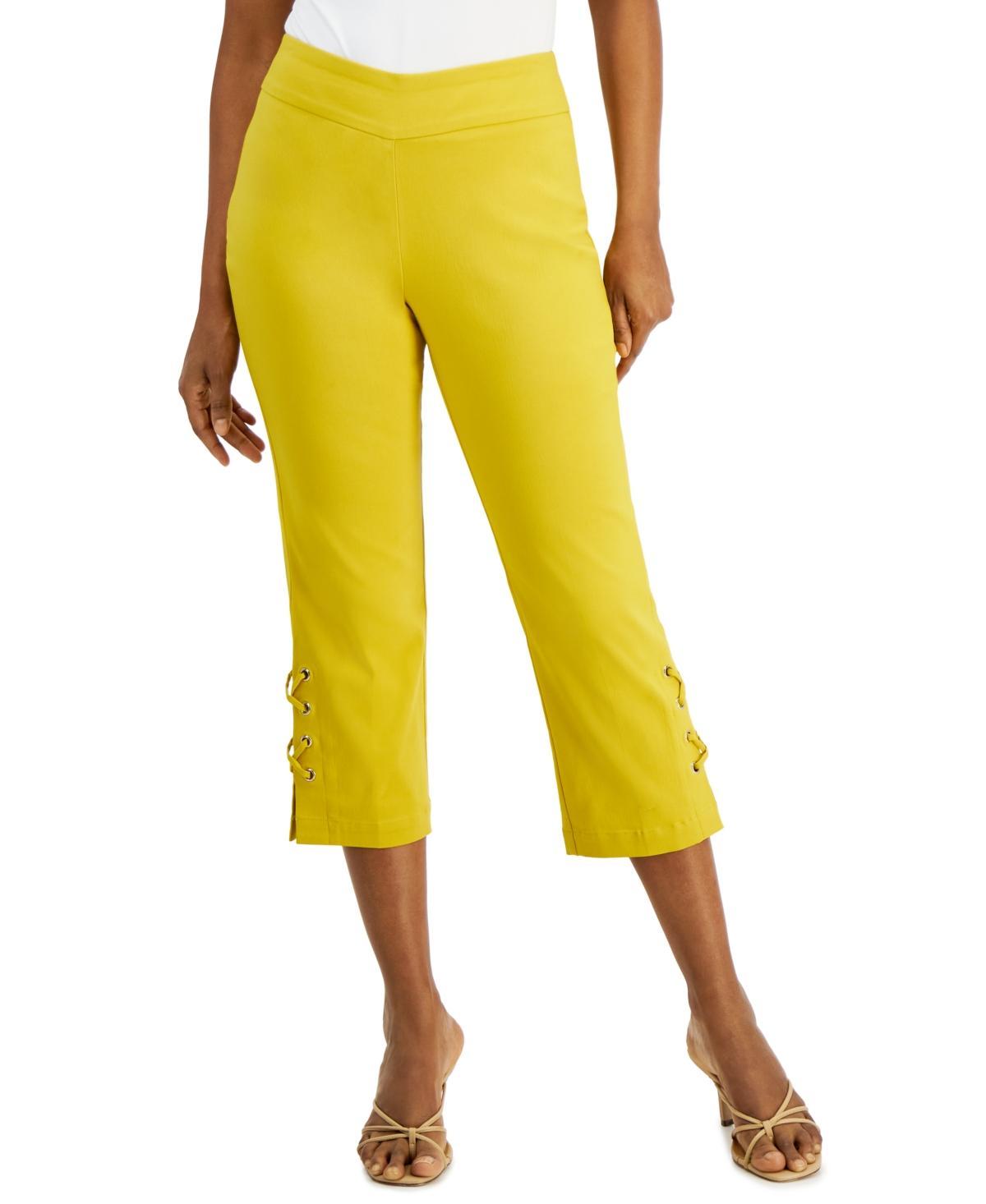 Jm Collection Womens Side Lace-Up Capri Pants, Created for Macys Product Image