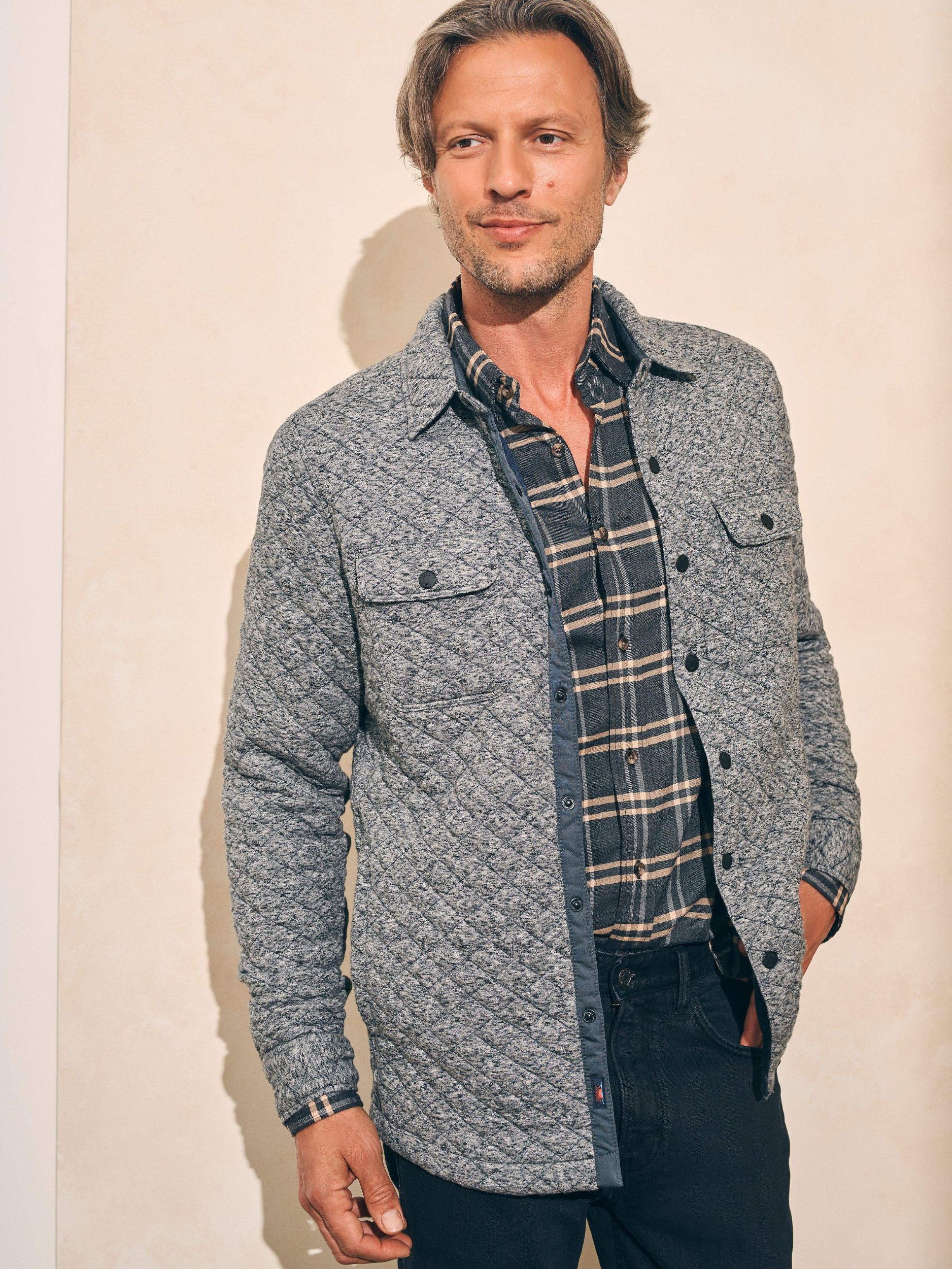 Epic Quilted Fleece CPO (Tall) - Carbon Melange Male Product Image