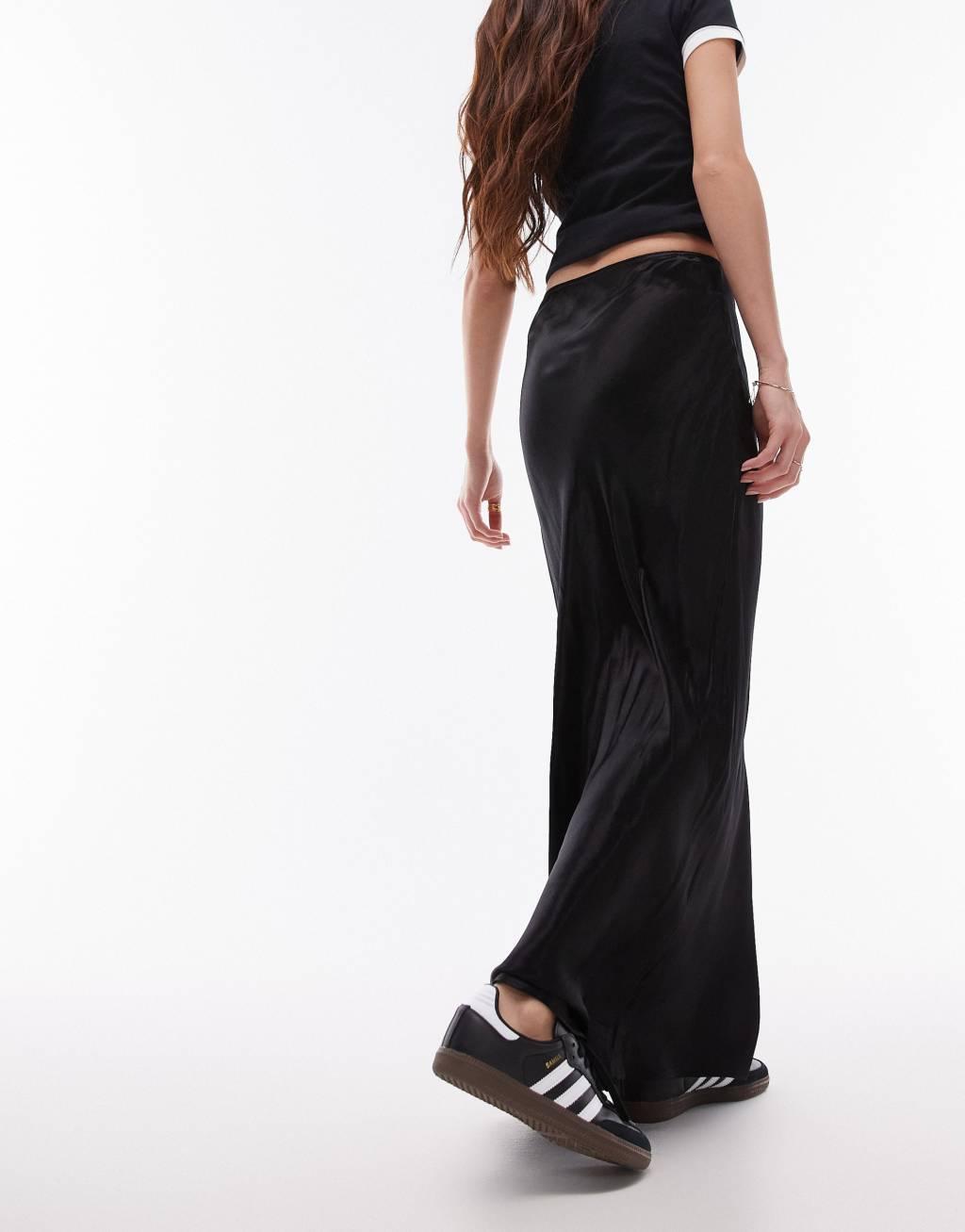 Topshop animal print maxi bias skirt Product Image