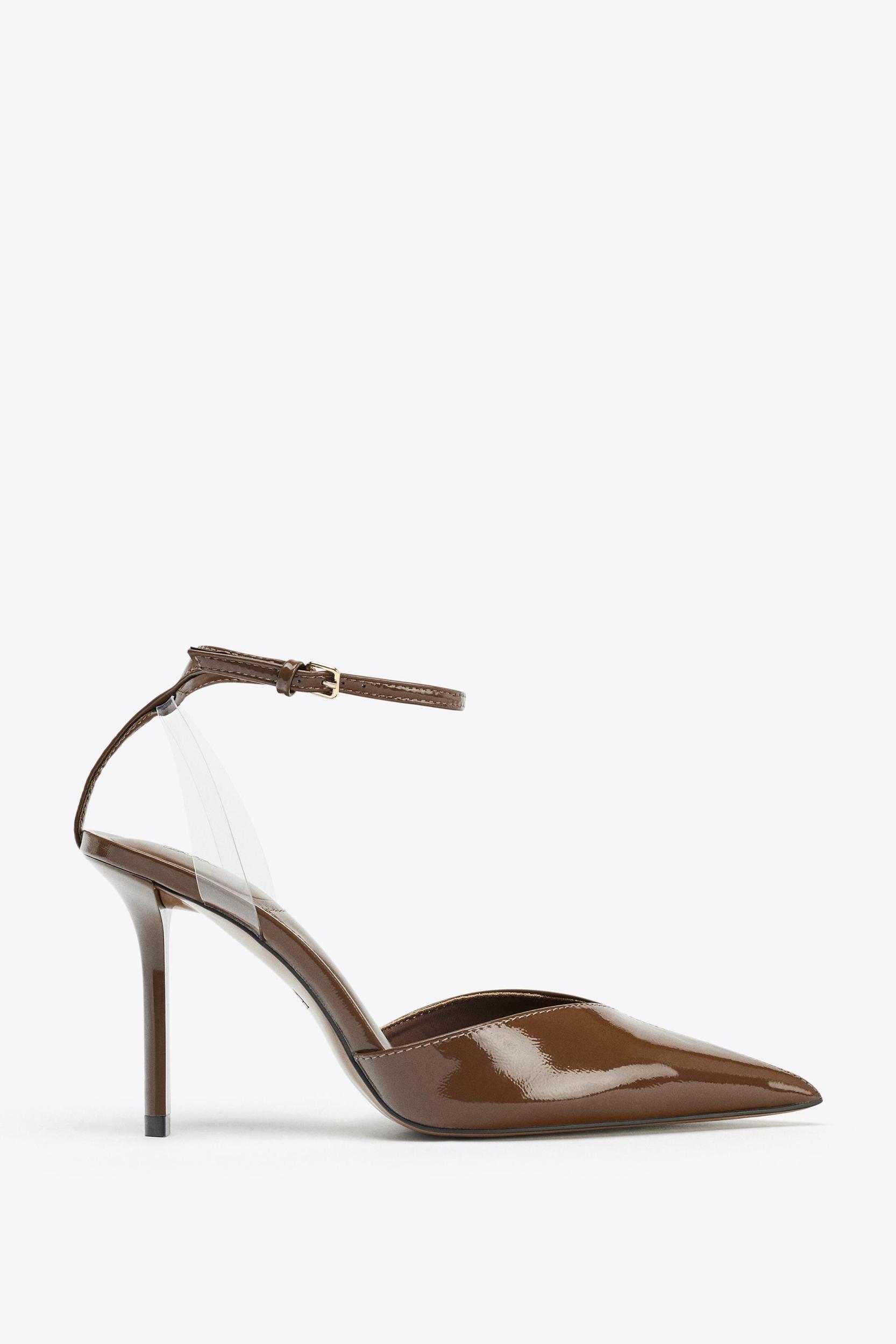 PATENT FINISH HEELED SHOES Product Image