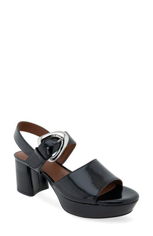 Aerosoles Chamber Women's Glossy Platform Sandals, Size: 8.5, Dusty Blue Patent Pu Product Image