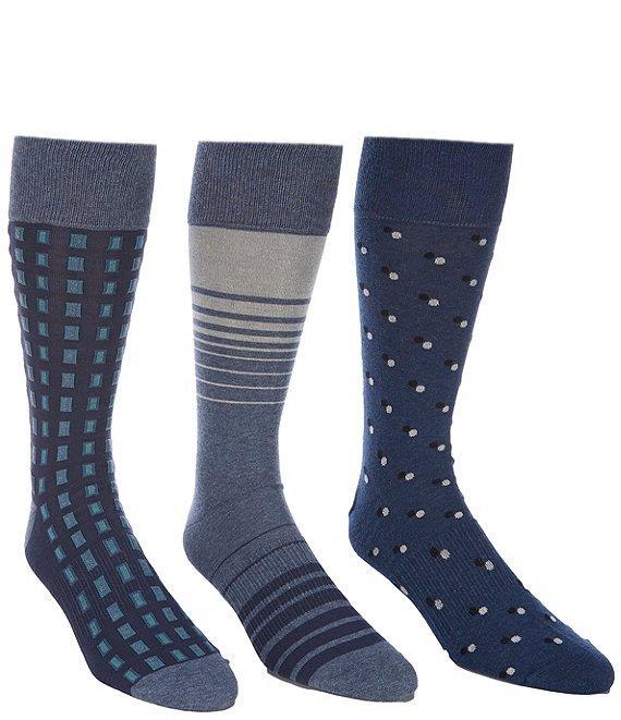 Roundtree & Yorke Windows Assorted Socks 3-Pack Product Image
