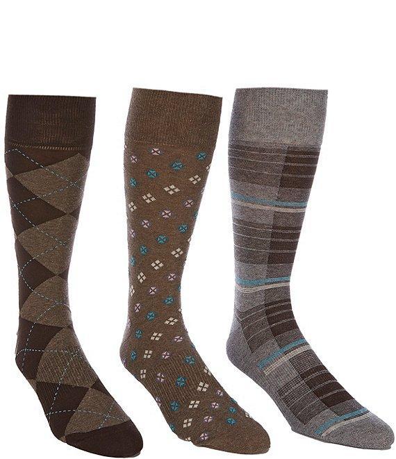 Roundtree & Yorke Assorted Socks 3-Pack Product Image