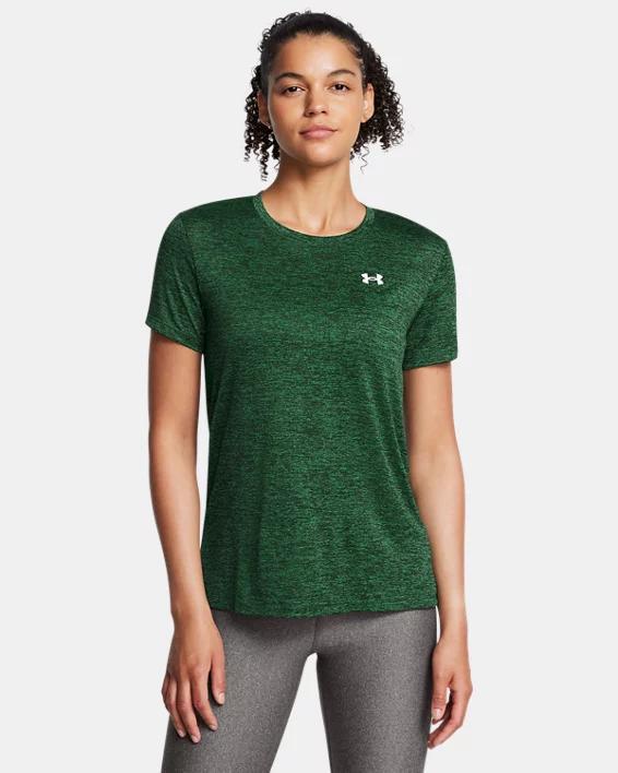 Women's Under Armour Tech™ Short Sleeve Tee, Size: Large, Black Heathered Product Image