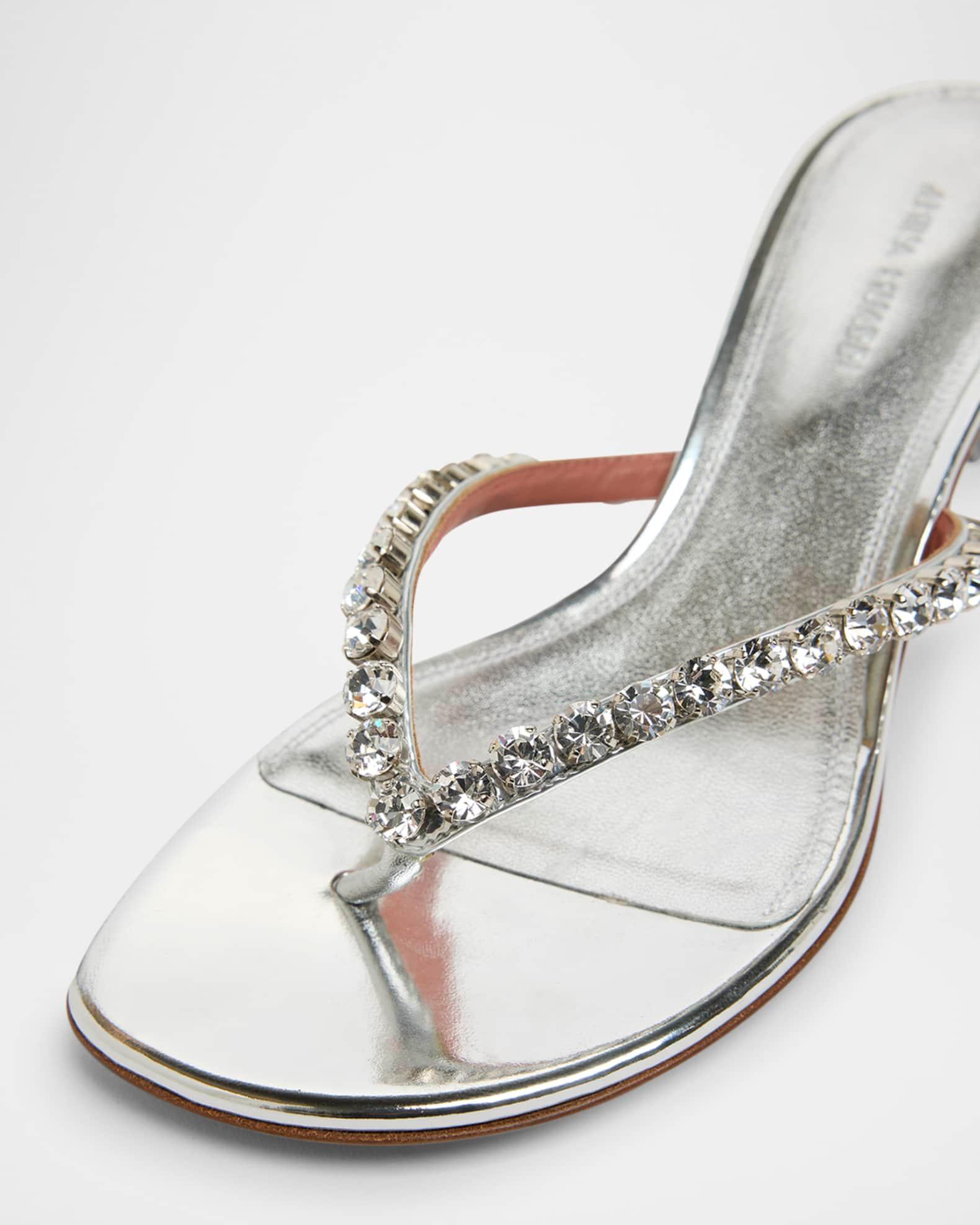 Gigi Crystal Kitten Thong Sandals Product Image