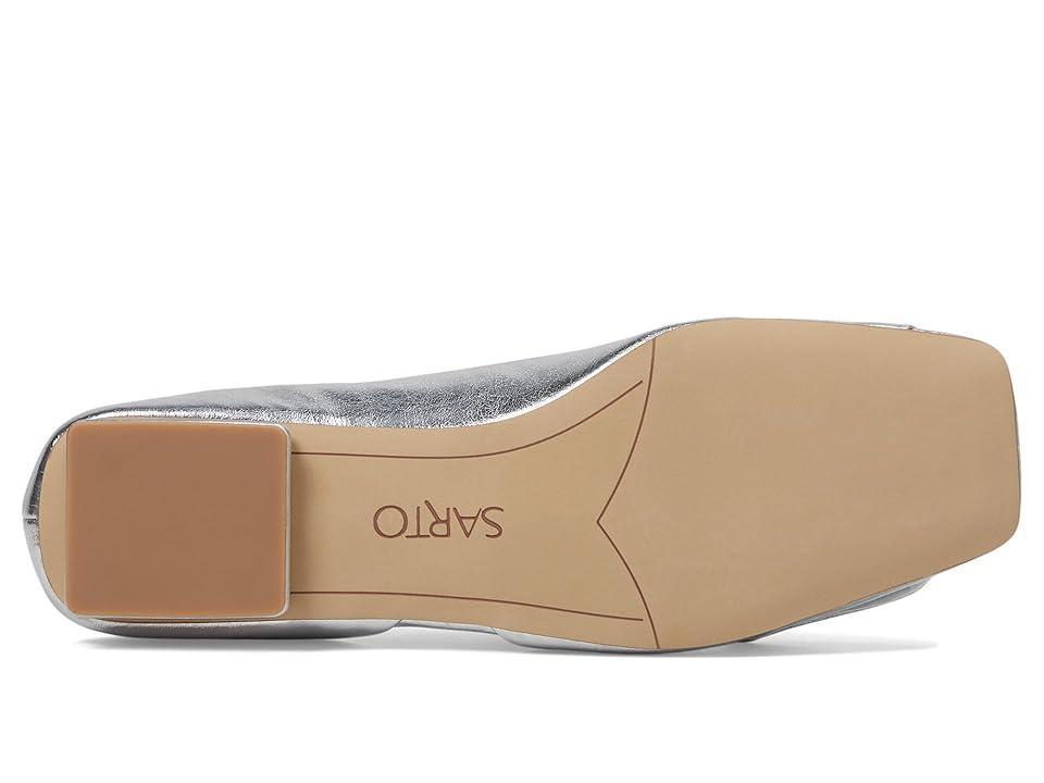 Franco Sarto Tracy Square Toe Flat Metallic) Women's Flat Shoes Product Image