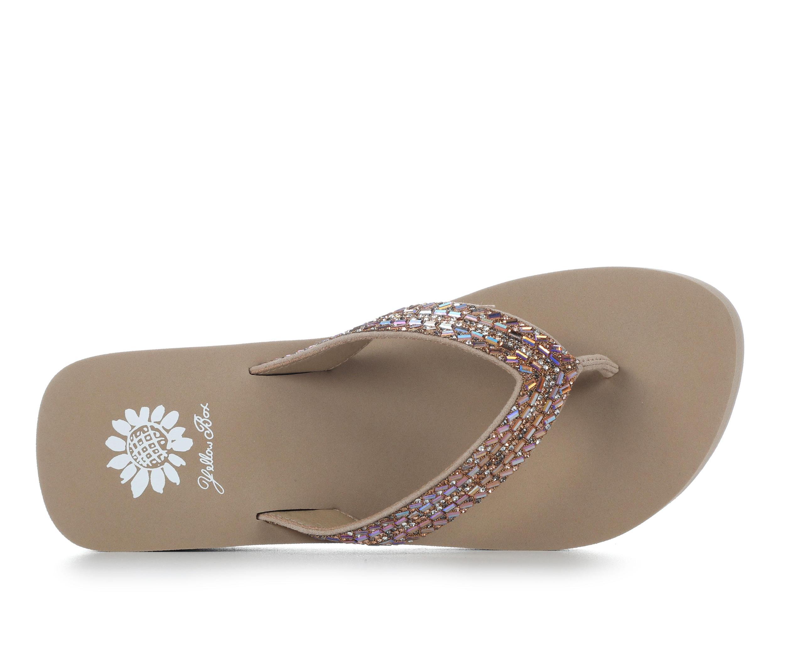 Women's Yellow Box Jovina Wedge Flip-Flops Product Image