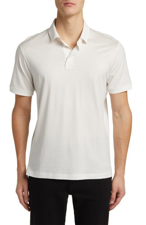 Mens Solid Jersey-Stretch Polo Shirt Product Image