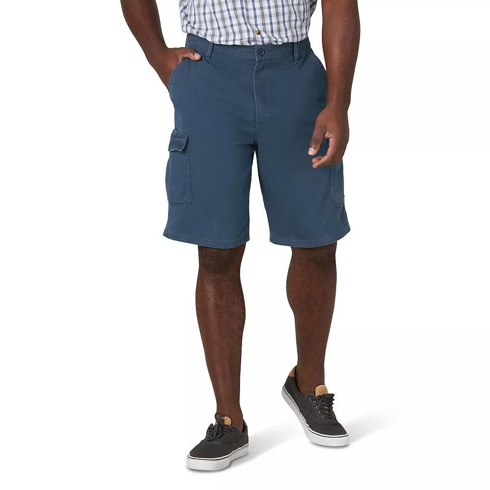 Men's Wrangler 11" Twill Cargo Shorts, Size: 33, Black Navy Product Image