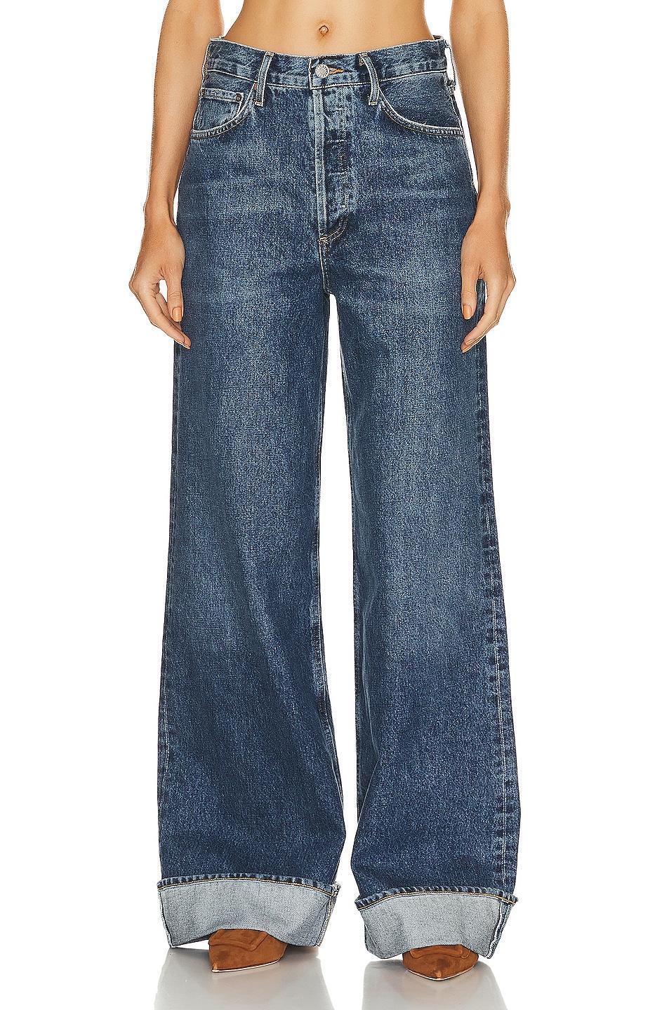 AGOLDE Dame High Rise Wide Leg Jeans Control 28 Product Image