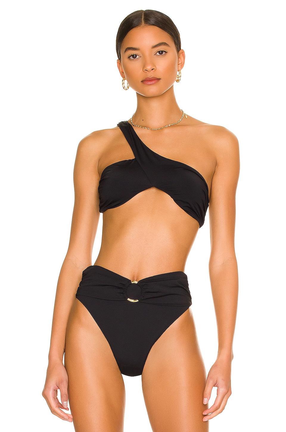 Asymmetrical Cross Over Bikini Top Product Image