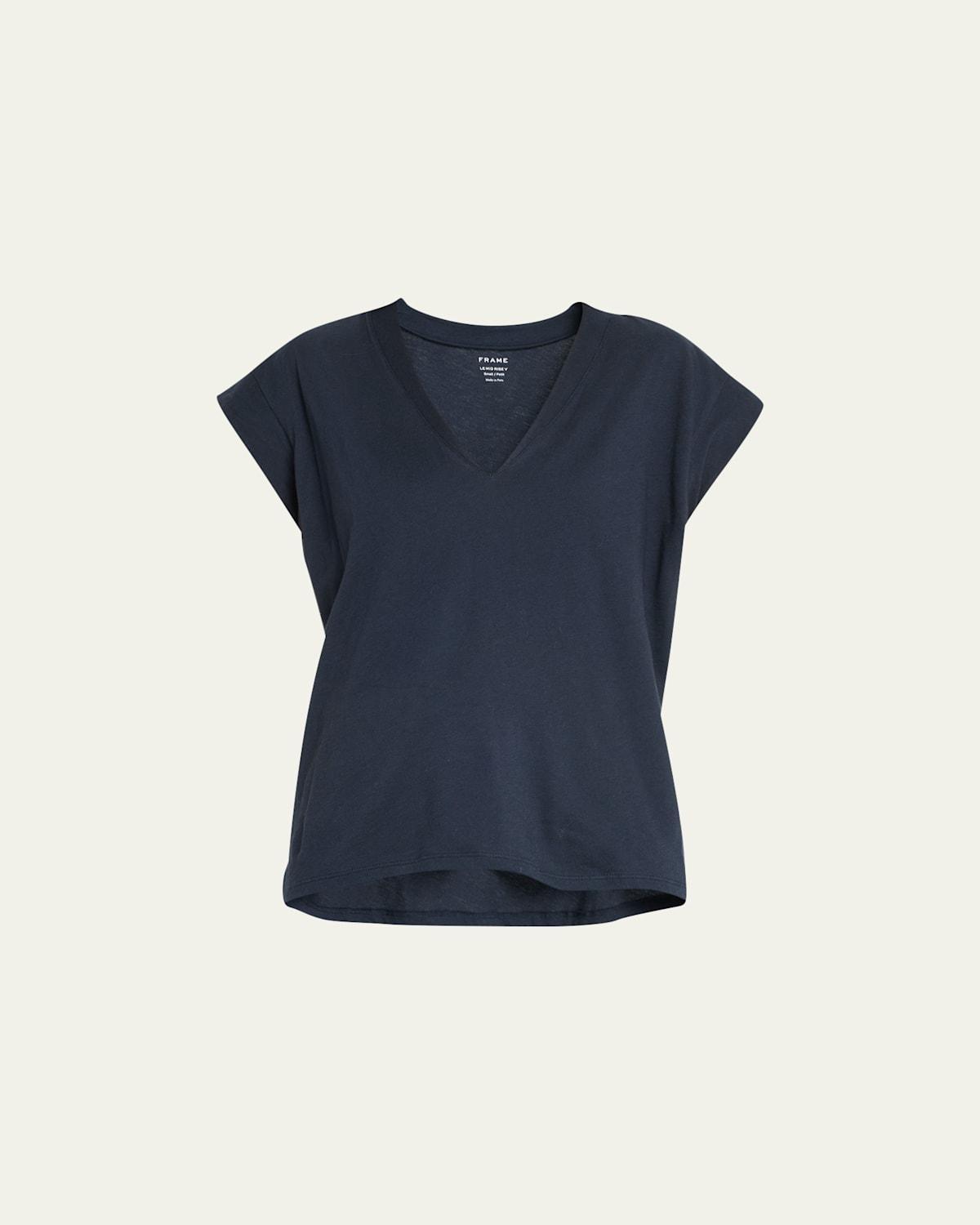 Frame Le Mid Rise V-Neck Tee Product Image