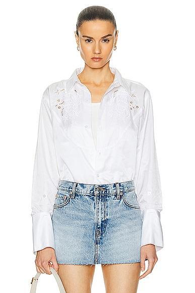 Citizens of Humanity Dree Embroidered Button Front Shirt Product Image