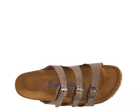 Womens Birkenstock Florida Soft Footbed Slide Sandal - Mocha Product Image