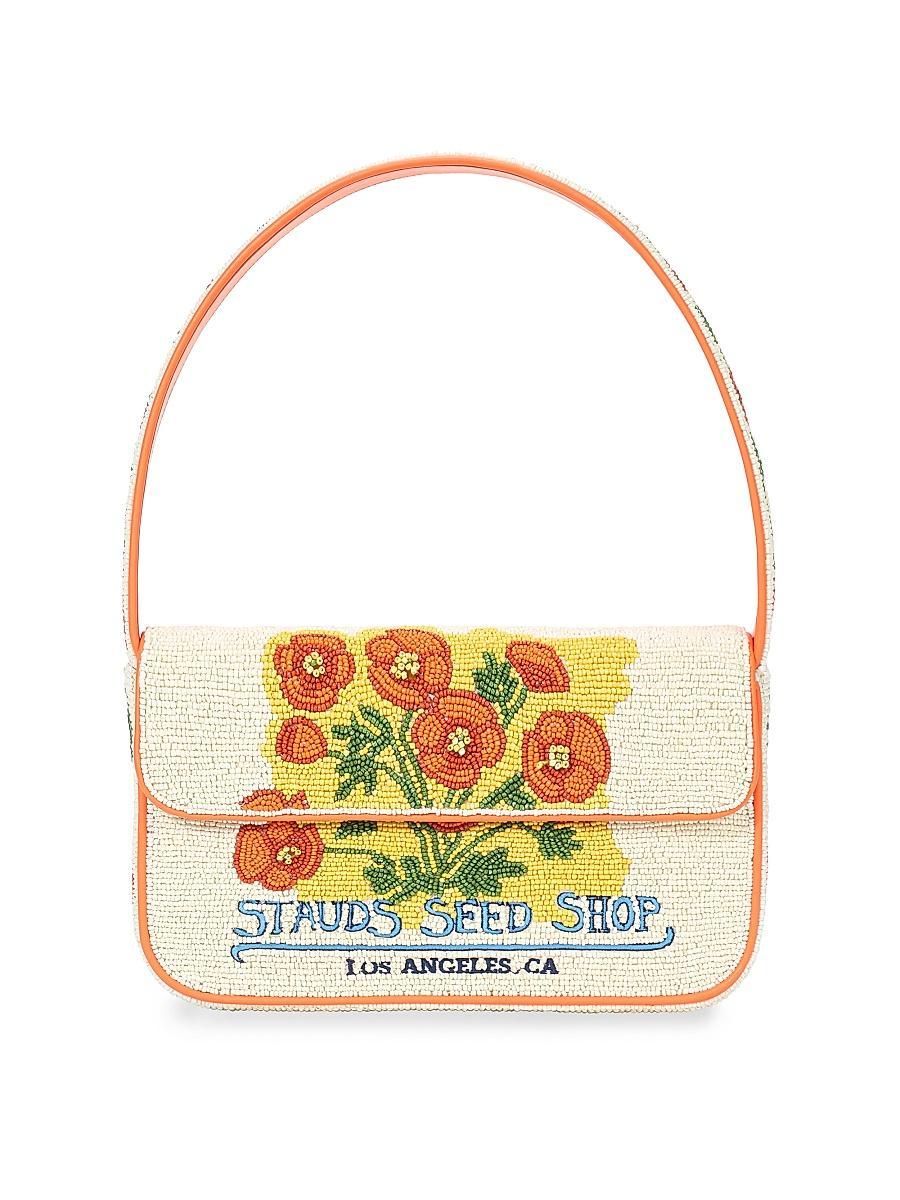 Womens Tommy Floral Beaded Shoulder Bag Product Image