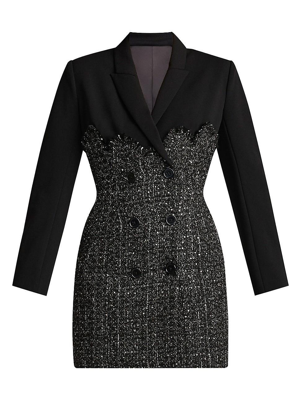 Womens Tweed Blazer Corset Minidress Product Image