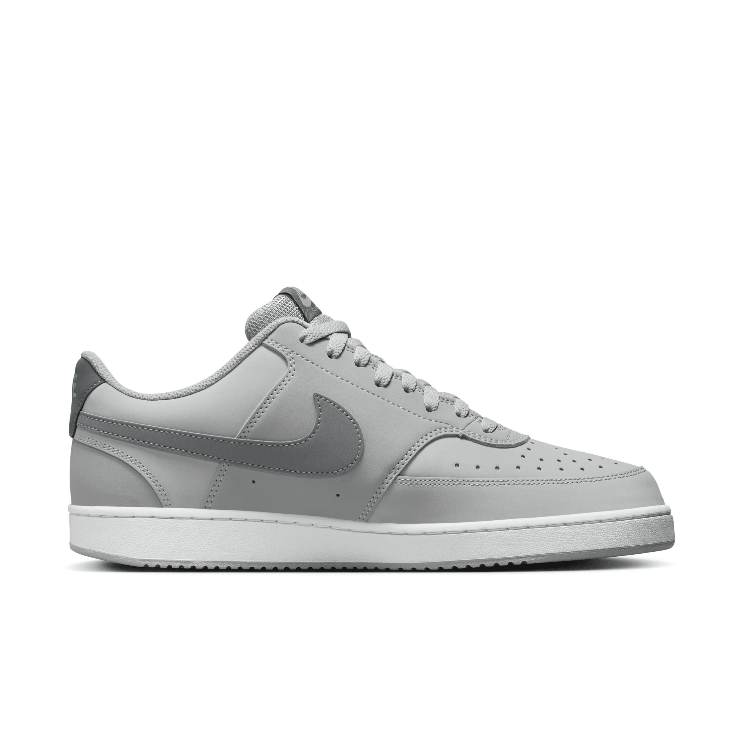 Nike Court Vision Low Mens Shoes Grey Gray White Product Image